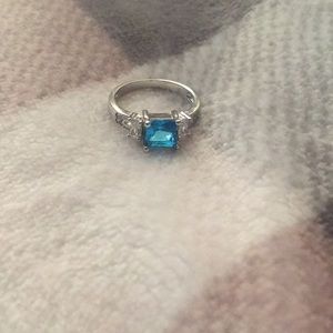 Blue gemstone ring
